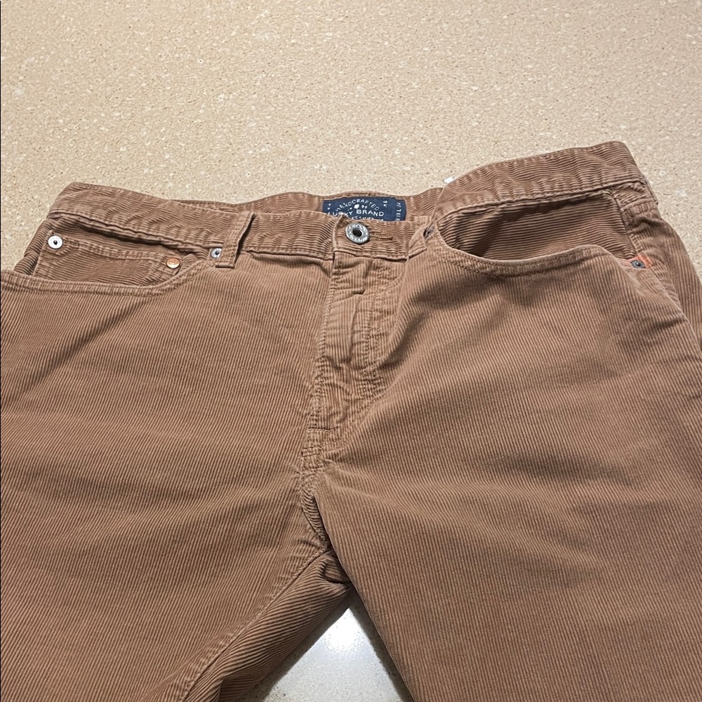 Lucky Brand Men's Corduroy Pants in Rust 33x 32